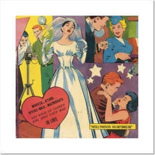 Vintage Romance Comic Book Cover - Career Girl Romances Posters and Art